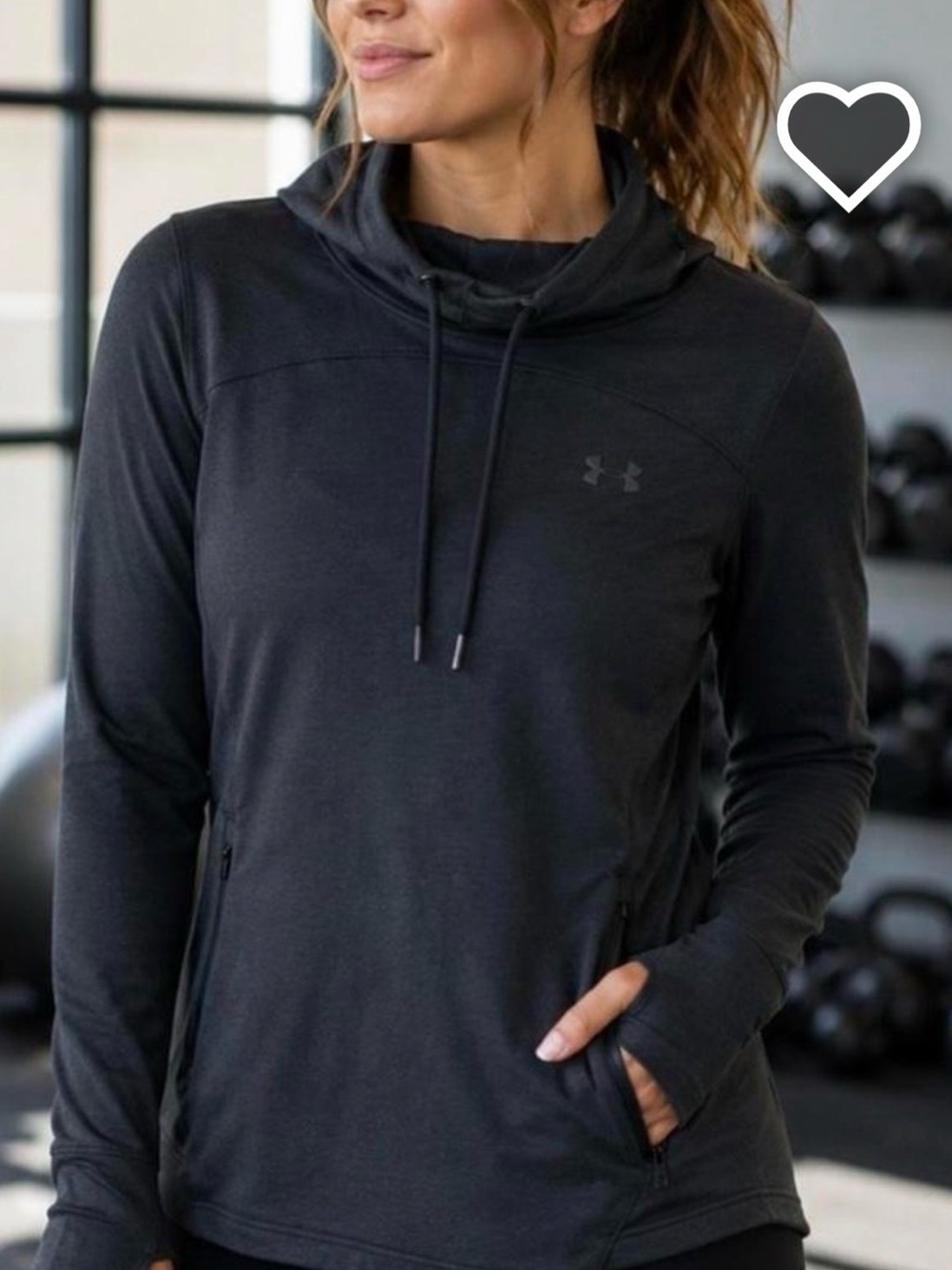 Under Armour Women's Blue Pullover Hoodie Top